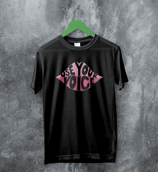 Mom Voice T-Shirt Women's Day Shirt Use Your Voice Tee Mom Gift - Black - WorldWideShirt