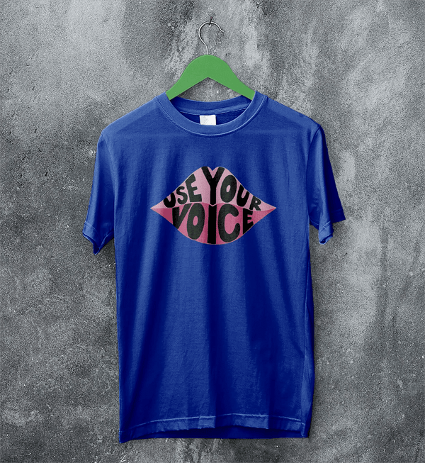 Mom Voice T-Shirt Women's Day Shirt Use Your Voice Tee Mom Gift - Royal Blue - WorldWideShirt