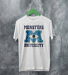 Monsters University Logo T-shirt Monsters Inc Shirt Monsters University - White - WorldWideShirt