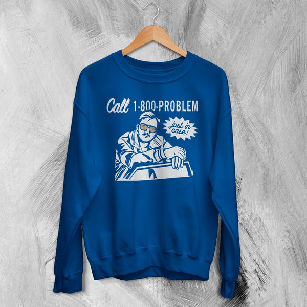 Morgan Wallen Sweatshirt Morgan Wallen Just in Case Shirt American Concert Crewneck - Royal Blue - WorldWideShirt