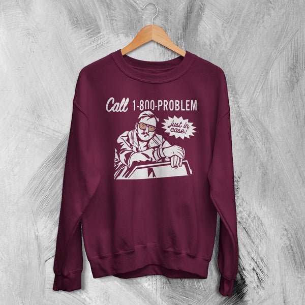Morgan Wallen Sweatshirt Morgan Wallen Just in Case Shirt American Concert Crewneck - Red Maroon - WorldWideShirt