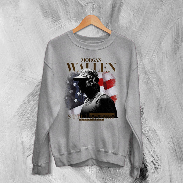 Morgan Wallen Tour Sweatshirt Still the Problem Morgan Wallen Shirt Concert Crewneck - Sport Grey - WorldWideShirt