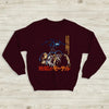 Motel Hell Sweatshirt Horror Movie Shirt Vintage Motel Hell Slasher Merch - Red Maroon - WorldWideShirt