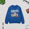 Neil The Seal Sweatshirt Chaos is My Hobby Shirt Neil The Seal Viral Animal Crewneck - Royal Blue - WorldWideShirt