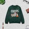 Neil The Seal Sweatshirt Chaos is My Hobby Shirt Neil The Seal Viral Animal Crewneck - Forest - WorldWideShirt