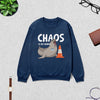 Neil The Seal Sweatshirt Chaos is My Hobby Shirt Neil The Seal Viral Animal Crewneck - Navy Blue - WorldWideShirt