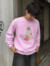 Neil The Seal Sweatshirt Neil Loves Chaos Way Shirt Neil The Seal Viral Animal Crewneck - Light Pink - WorldWideShirt
