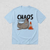 Neil The Seal T-Shirt Chaos is My Hobby Shirt Neil The Seal Viral Animal Tee - Blue - WorldWideShirt