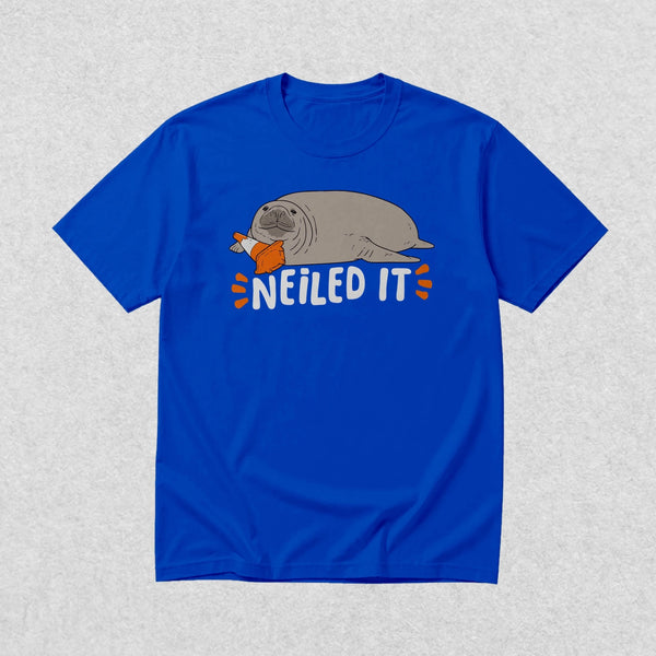 Neil The Seal T-Shirt Neiled IT Shirt Neil The Seal Viral Animal Lover Tee - Royal Blue - WorldWideShirt