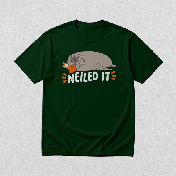 Neil The Seal T-Shirt Neiled IT Shirt Neil The Seal Viral Animal Lover Tee - Forest - WorldWideShirt