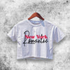 New York Romantic Crop Top New York Romantic Shirt Aesthetic Y2K Shirt - WorldWideShirt