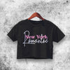 New York Romantic Crop Top New York Romantic Shirt Aesthetic Y2K Shirt - WorldWideShirt