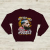 Nipsey Hussel Bootleg Sweatshirt Victory Lap Rap Shirt Born Life 1985-2019 - Red Maroon - WorldWideShirt
