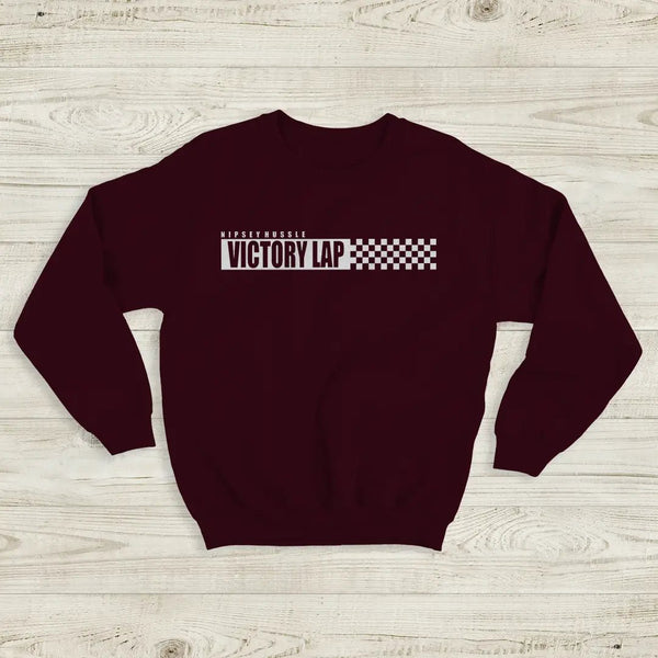 Nipsey Hussel Victory Lap Sweatshirt Album Hip Hop Merch Nipsey Hussel Shirt - Red Maroon - WorldWideShirt