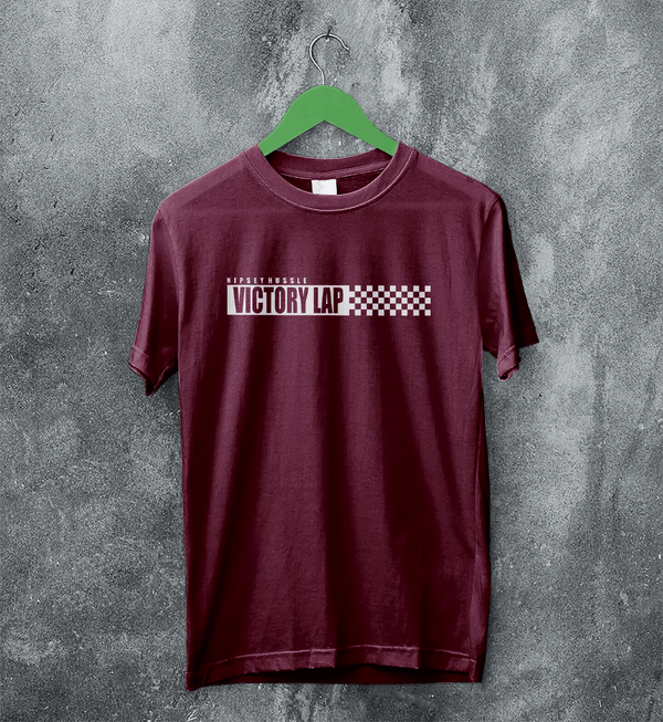 Nipsey Hussel Victory Lap T-Shirt Album Hip Hop Merch Nipsey Hussel Shirt - Red Maroon - WorldWideShirt