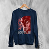 Nosferatu Vampire Sweatshirt Horror Nosferatu Shirt Nightmare Movie Crewneck - Navy Blue - WorldWideShirt