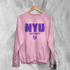 NYU Sweatshirt New York University Shirt Best New York Merch - Light Pink - WorldWideShirt