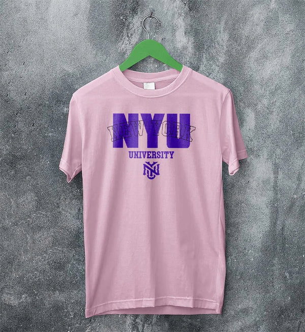 NYU T-shirt New York University Shirt Best New York Merch - Light Pink - WorldWideShirt