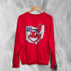 Old Cleveland Guardians Logo Sweatshirt Cleveland Indians Map Shirt Believe Land Baseball Merch - WorldWideShirt