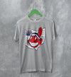 Old Cleveland Guardians Logo T-Shirt Cleveland Indians Map Shirt Believe Land Baseball Merch - WorldWideShirt