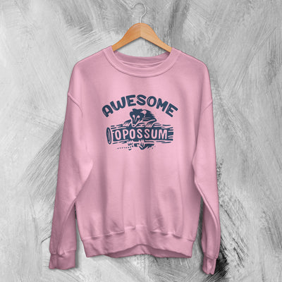 Opossum Sweatshirt Awesome Opossum Sweater Animal Possum Lover Gift - WorldWideShirt