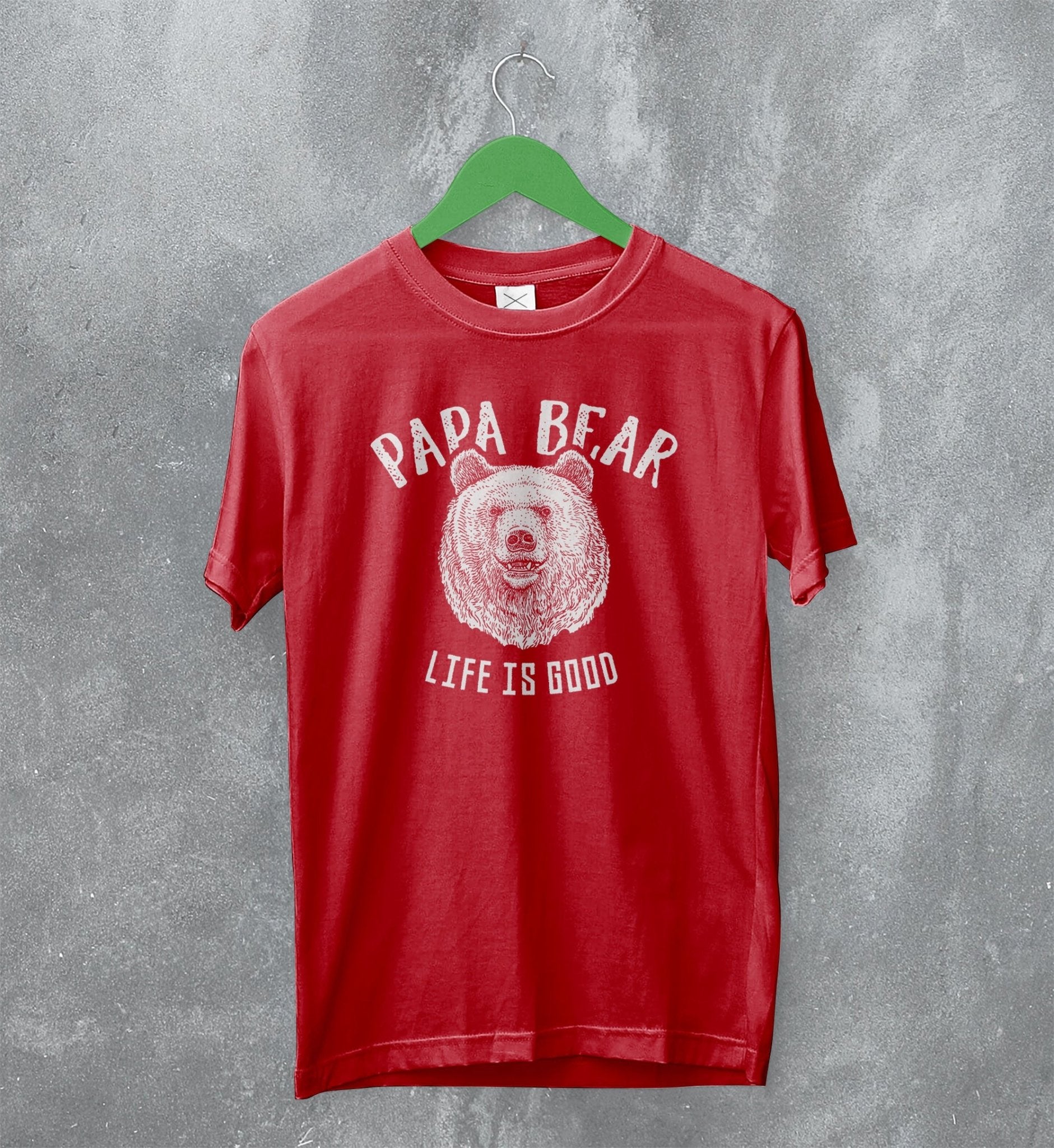 T-Shirt Papà Orso Con Zampa | Maglia Regalo 100% Cotone Per Il Papà | Bianca O Nera Taglie S-XXL