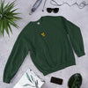 Pichu Embroidered Pokémon Sweatshirt – Minimalist Gen 1 Style - Forest Green - WorldWideShirt