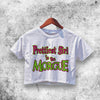 Prettiest Girl in the Morgue Crop Top Prettiest Girl Morgue Shirt Aesthetic Y2K Shirt - WorldWideShirt