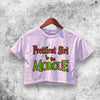 Prettiest Girl in the Morgue Crop Top Prettiest Girl Morgue Shirt Aesthetic Y2K Shirt - WorldWideShirt