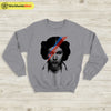 Princess Leia Rebel Graphic Sweatshirt David Bowie Shirt Music Shirt - WorldWideShirt