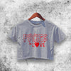 Psycho in Love Crop Top Psycho in Love Shirt Aesthetic Y2K Shirt - WorldWideShirt