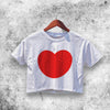 Rachel Green Heart Shape Crop Top Friends Shirt Aesthetic Y2K Shirt - WorldWideShirt