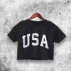 Rachel Green USA Crop Top Friends Shirt Aesthetic Y2K Shirt - WorldWideShirt