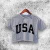 Rachel Green USA Crop Top Friends Shirt Aesthetic Y2K Shirt - WorldWideShirt