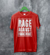 Rage Against The Machine Logo Black Vintage T Shirt RATM Shirt Bella Canvas - WorldWideShirt