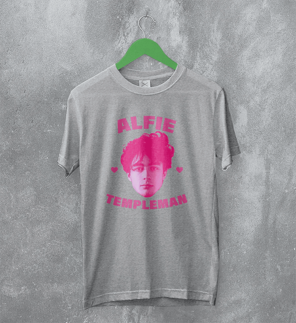 Retro Alfie Templeman T-Shirt Alfie Templeman Pop Shirt Vintage Music Tee - Sport Grey - WorldWideShirt