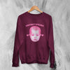Retro Britney Spears Sweatshirt Britney Spears Pop Princess Shirt Vintage Music Crewneck - Red Maroon - WorldWideShirt