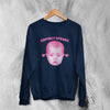 Retro Britney Spears Sweatshirt Britney Spears Pop Princess Shirt Vintage Music Crewneck - Navy Blue - WorldWideShirt