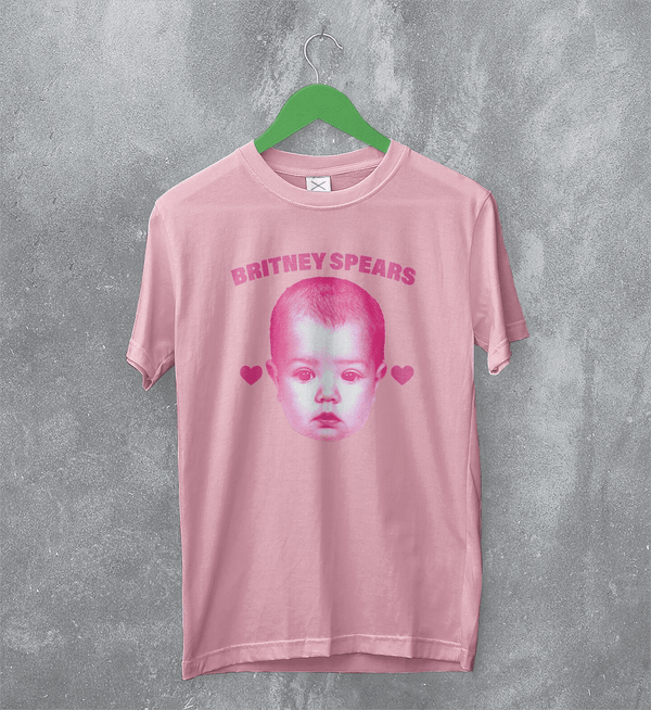 Retro Britney Spears T-Shirt Britney Spears Pop Princess Shirt Vintage Music Tee - Light Pink - WorldWideShirt
