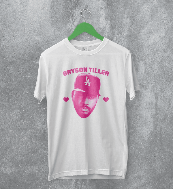 Retro Bryson Tiller T-Shirt Rapper Bryson Tiller Shirt Vintage Rap Fans Tee - White - WorldWideShirt