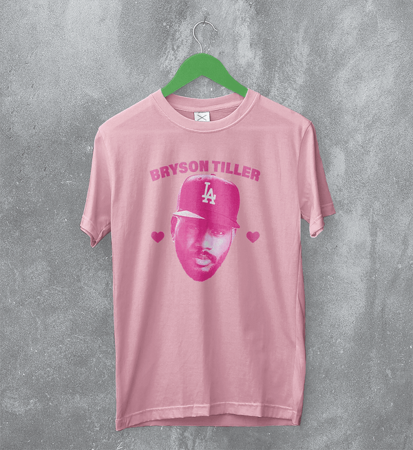 Retro Bryson Tiller T-Shirt Rapper Bryson Tiller Shirt Vintage Rap Fans Tee - Light Pink - WorldWideShirt