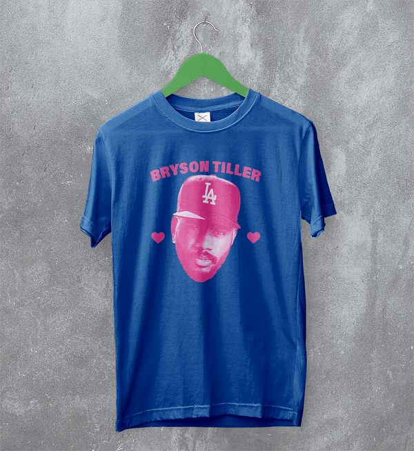 Retro Bryson Tiller T-Shirt Rapper Bryson Tiller Shirt Vintage Rap Fans Tee - Royal Blue - WorldWideShirt