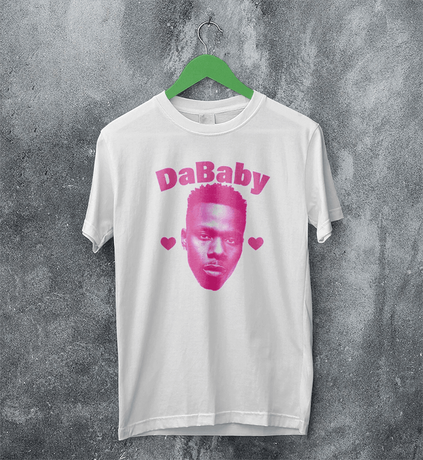 Retro DaBaby T-Shirt HipHop DaBaby Fans Shirt Vintage Baby Rapper Music Tee - White - WorldWideShirt