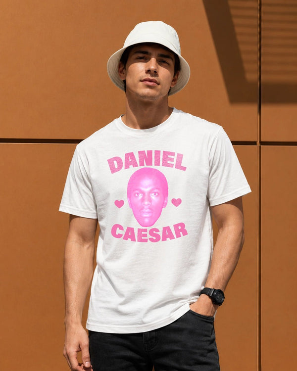 Retro Daniel Caesar T-Shirt Vintage RnB Shirt Soul Music Daniel Caesar Tee - White - WorldWideShirt