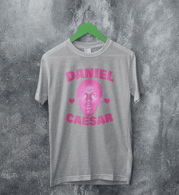 Retro Daniel Caesar T-Shirt Vintage RnB Shirt Soul Music Daniel Caesar Tee - Sport Grey - WorldWideShirt