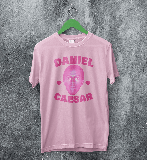 Retro Daniel Caesar T-Shirt Vintage RnB Shirt Soul Music Daniel Caesar Tee - Light Pink - WorldWideShirt