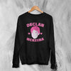 Retro Declan McKenna Sweatshirt Rock Face Declan McKenna Shirt Pop Rock Crewneck - Black - WorldWideShirt