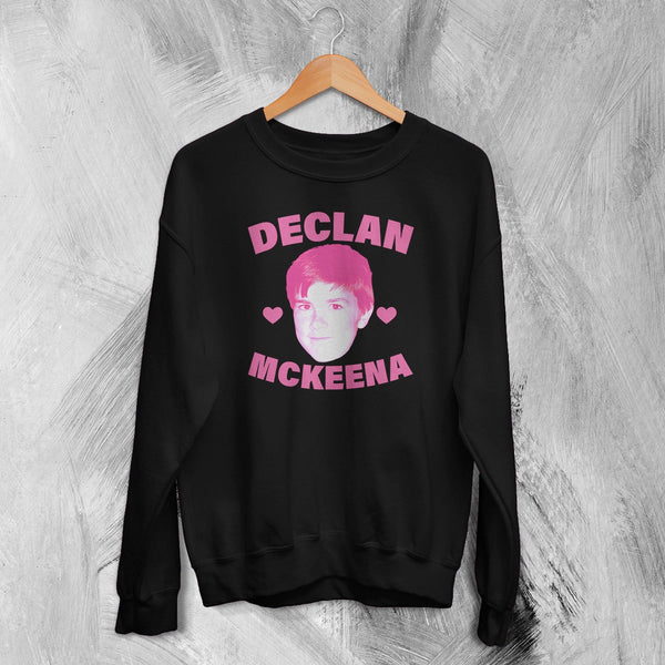 Retro Declan McKenna Sweatshirt Rock Face Declan McKenna Shirt Pop Rock Crewneck - Black - WorldWideShirt