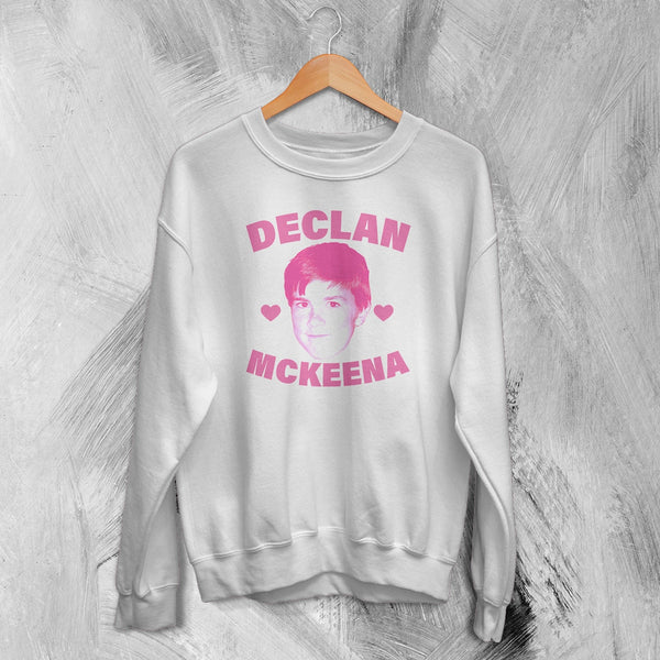 Retro Declan McKenna Sweatshirt Rock Face Declan McKenna Shirt Pop Rock Crewneck - White - WorldWideShirt