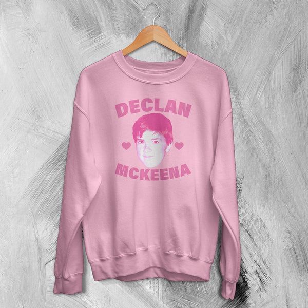 Retro Declan McKenna Sweatshirt Rock Face Declan McKenna Shirt Pop Rock Crewneck - Light Pink - WorldWideShirt